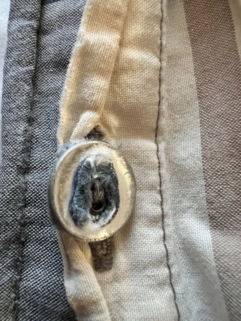 Plaid Duvet Cover Full/Queen BLUE Tan Cream 83